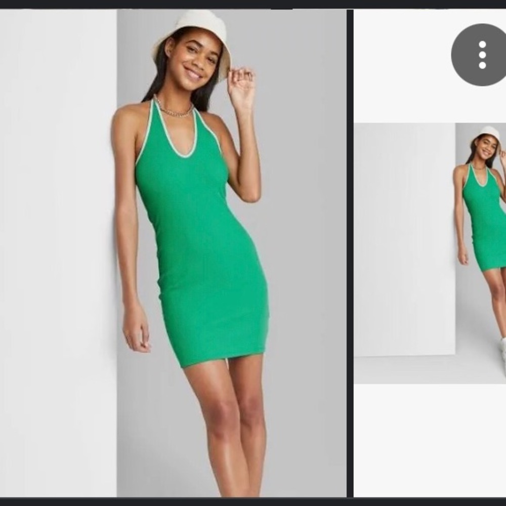 Wild fable green halter dress